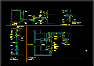 北京某饭店中餐厅室内装修施工设计CAD方案图